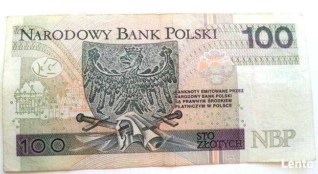 Banknot 100 zł z 2012 Ciekawy numer BY1119000 kolekcjonerski
