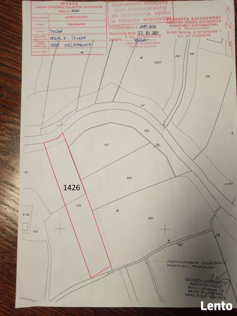 Wydzierżawię pole 30 arów Kielnarowa obok Rzeszowa