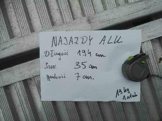 Najazdy Do Lawety Blacha aluminiowa, najazdy, auto-laweta itp.