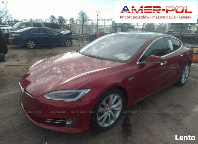 Tesla Model S 2016, 70 kWh, RWD, uszkodzony tył