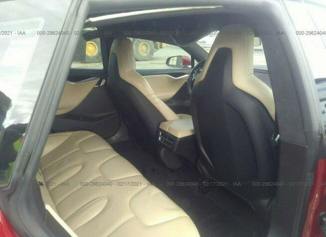 Tesla Model S 2016, 70 kWh, RWD, uszkodzony tył