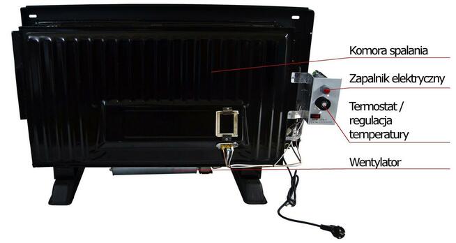 Grzejnik gazowy, ogrzewacz, piecyk, HOSSEVEN HDU-10V