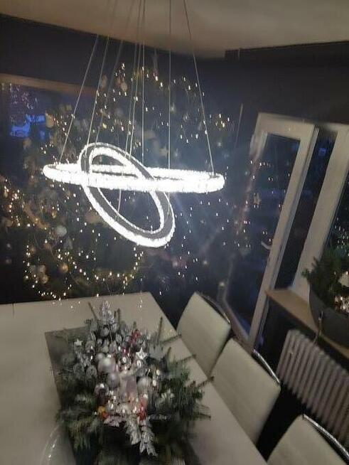 LAMPA SUFITOWA LED z AKRYLOWYMI KRYSZTAŁKAMI
