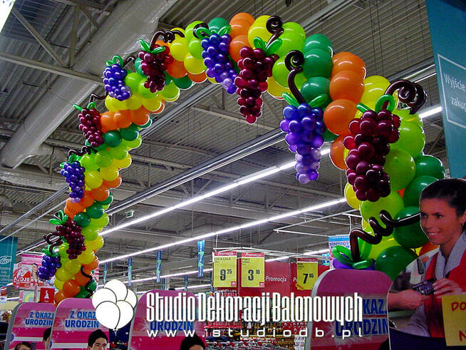 Brama balonowa Warszawa - girlanda z balonów, łuk balonowy