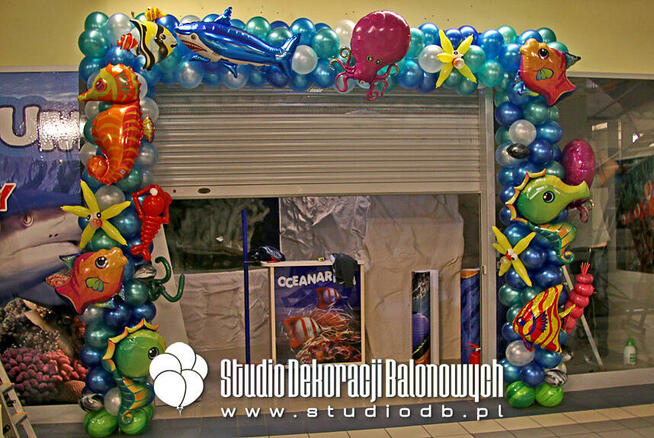 Brama balonowa Warszawa - girlanda z balonów, łuk balonowy