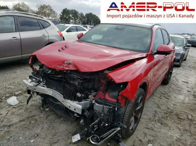 Alfa Romeo Stelvio QUADRIFOGLIO, 2018, 2.9L, uszkodzony przód