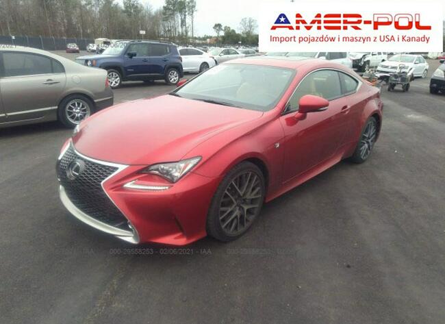 Lexus RC 2016, 2.0L, uszkodzony tył