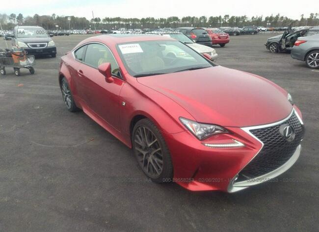 Lexus RC 2016, 2.0L, uszkodzony tył