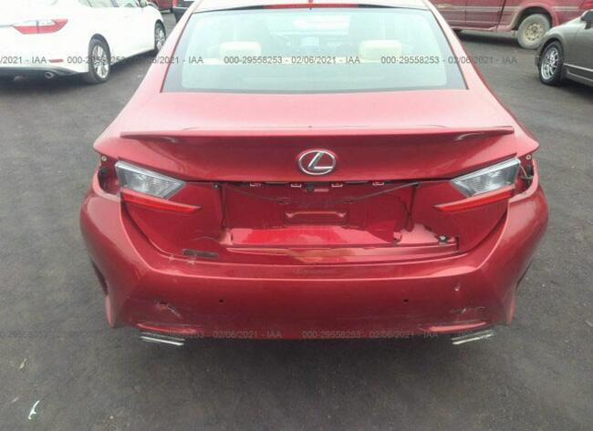 Lexus RC 2016, 2.0L, uszkodzony tył