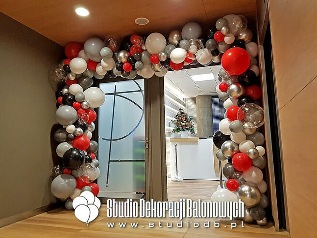 Brama balonowa Warszawa - girlanda z balonów, łuk balonowy