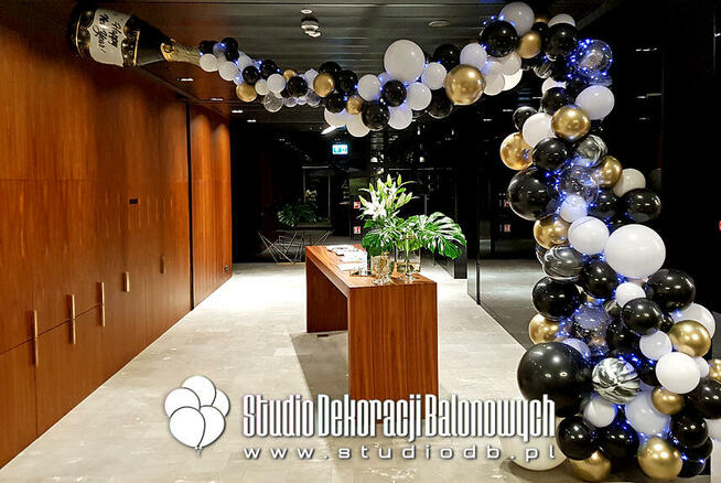 Brama balonowa Warszawa - girlanda z balonów, łuk balonowy