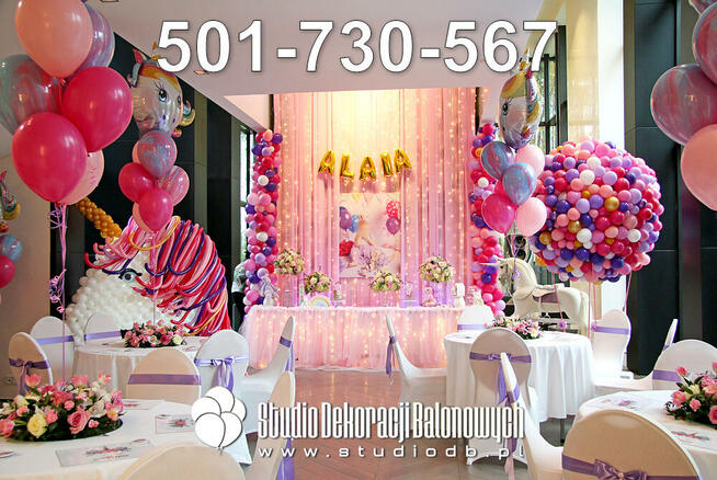 Balony i dekoracje na urodziny - Warszawa