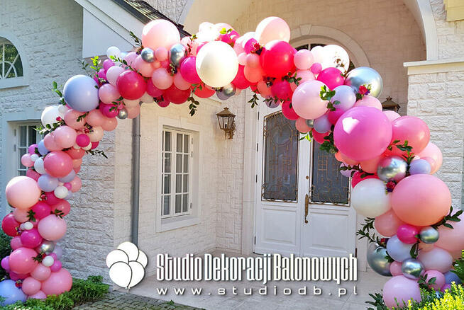 Brama balonowa Warszawa - girlanda z balonów, łuk balonowy