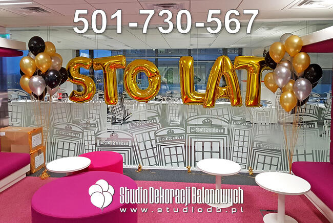 Balony i dekoracje na urodziny - Warszawa