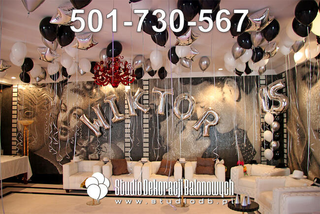 Balony i dekoracje na urodziny - Warszawa
