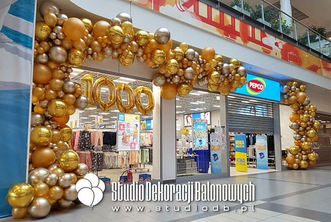 Brama balonowa Warszawa - girlanda z balonów, łuk balonowy