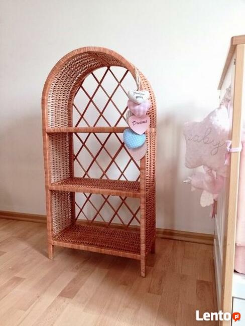 Etażerka Półka wiklinowa szafka regał komoda wiklina zabawki