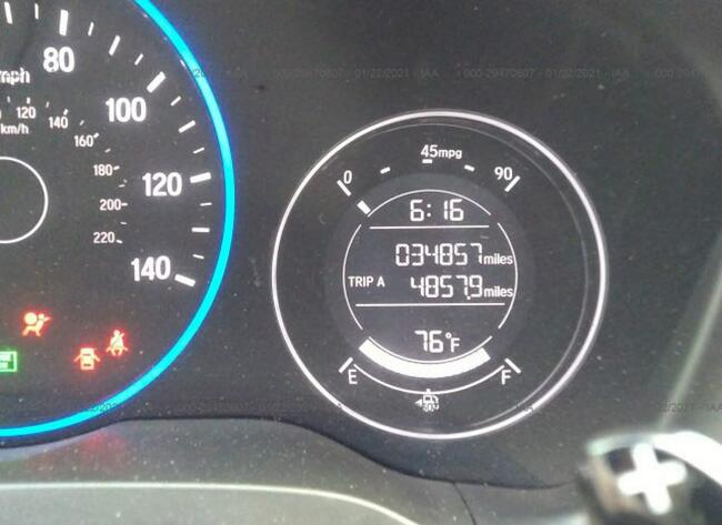 Honda HR-V 2018, 1.8L, uszkodzony przód