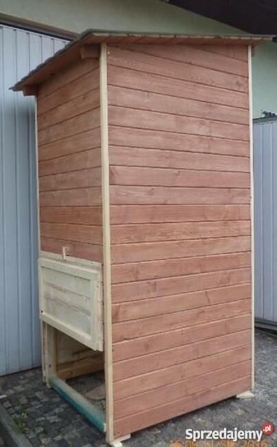 Toaleta drewniana, WC, Kibel na budowę, działkę