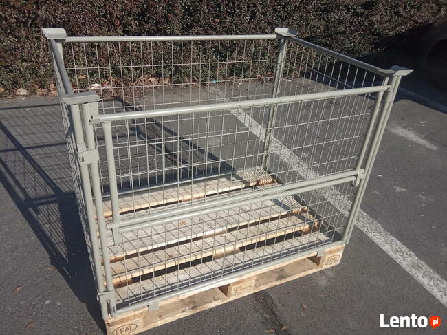 Kosze magazynowe siatkowe, zabezpieczenie towaru, gitterbox