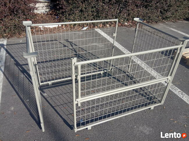 Kosze magazynowe siatkowe, zabezpieczenie towaru, gitterbox