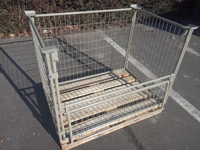 Kosze magazynowe siatkowe, zabezpieczenie towaru, gitterbox