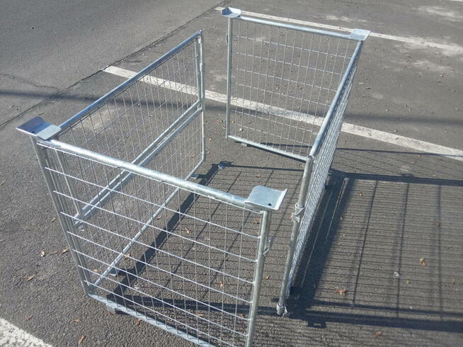 OCYNK- Kosze magazyn stal, nadstawki paletowe, jak gitterbox