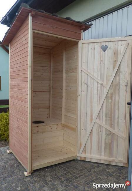 Toaleta drewniana, WC, Kibel na budowę, działkę