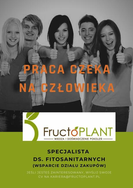 Specjalista ds. fitosanitarnych - administracja dz. zakupów