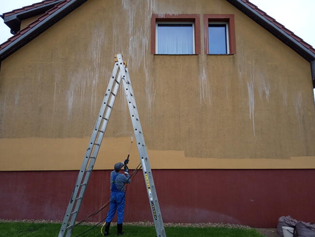 Mycie czyszczenie malowanie dachu elewacji kostki brukowej