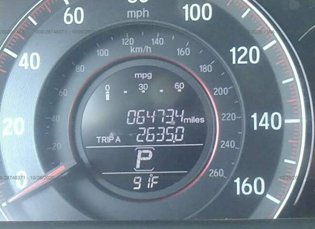 Honda Accord 2017, 2.4L, po kradzieży