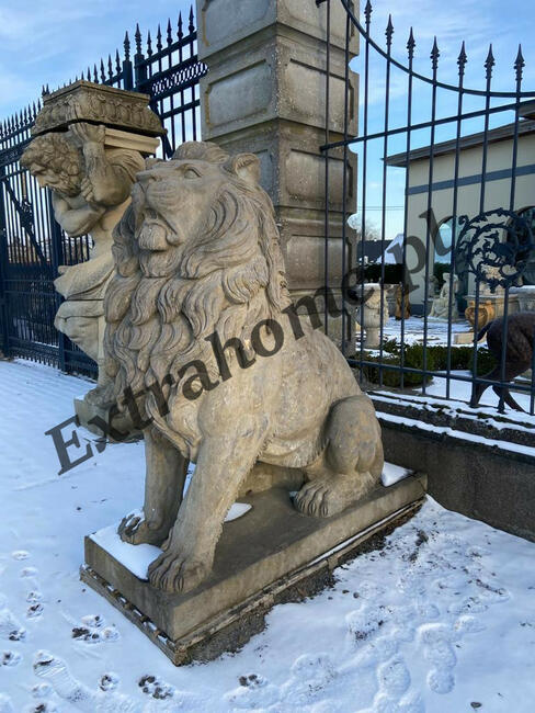 Lew pałacowy H220cm , figura z Kamienia