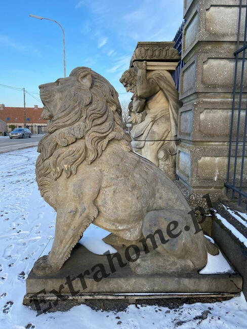 Lew pałacowy H220cm , figura z Kamienia