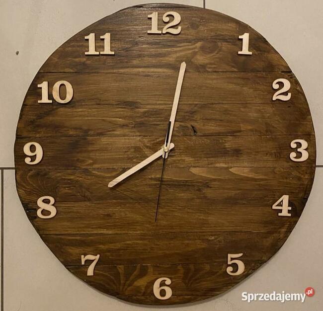 Nowy drewniany zegar- handmade
