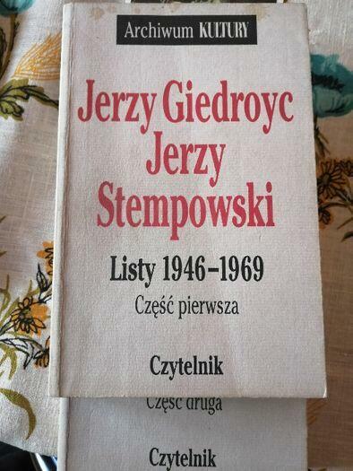 Listy (1946r 1969r) tom 1 ,2 - Jerzy Giedroyć Jerzy Stempowski
