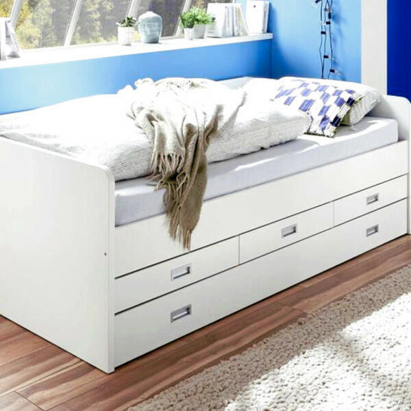 Młodzieżowe łóżko tandem Alaska 120 x 200 stelaż z szufladam