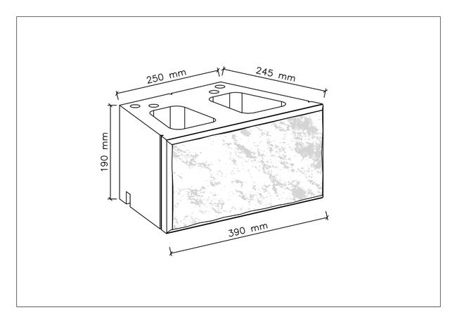 Pustak oporowy skarpowy mur murek ogrodowy łupany palisada