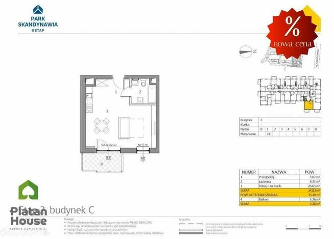 Park Skandynawia, Skanska 2 pokoje, marzec 2021