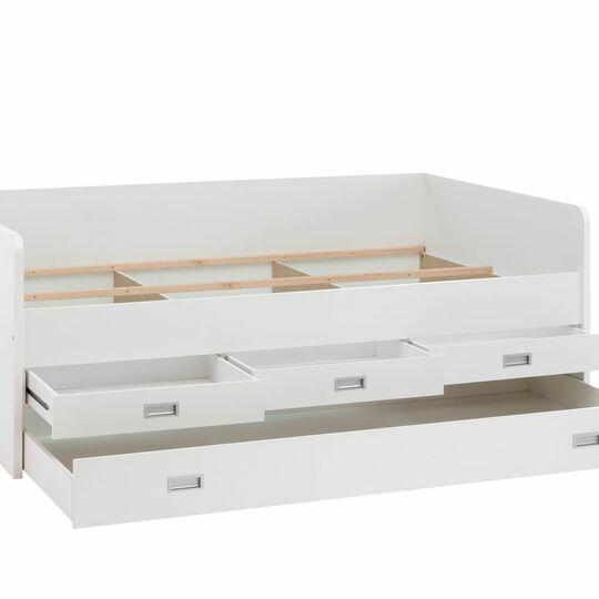 Młodzieżowe łóżko tandem Alaska 120 x 200 stelaż z szufladam