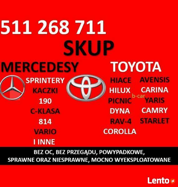 Skup aut toyot TOYOTA Hiace Corolla MERCEDES Sprinter Kaczka