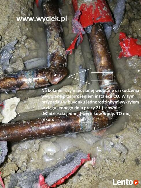 Lokalizacja wykrywanie wycieków wody Katowice