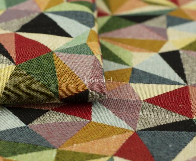 Triangle, materiał tapicerski, dekoracyjny, żakard