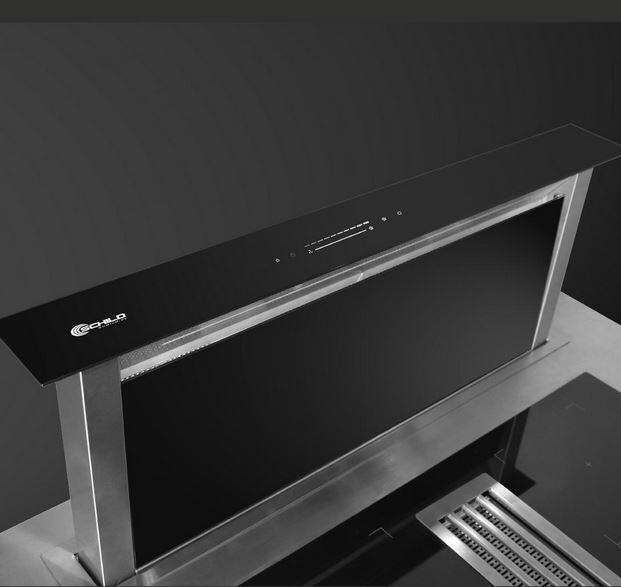 Automatyczny okap kuchenny downdraft wysuwany blatowy SCHILD