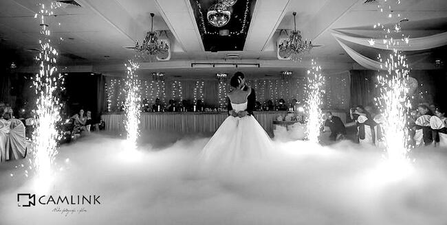 wytwornica fontanna iskier