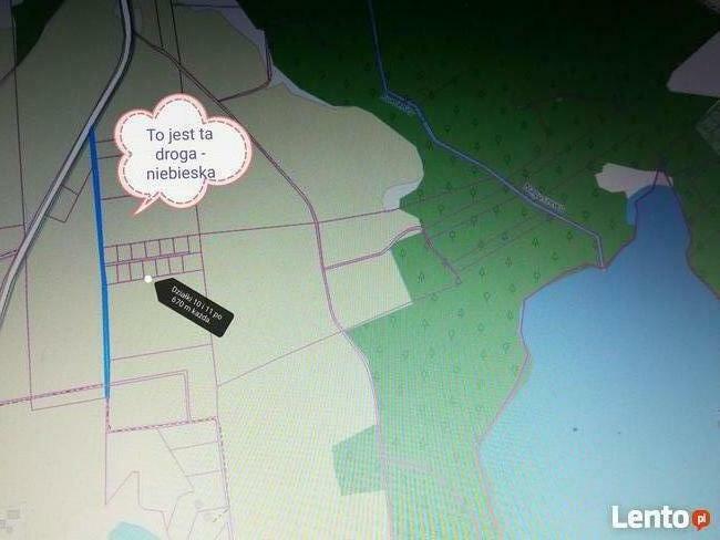 działka inwestycyjna Mazury jezioro las rzeka
