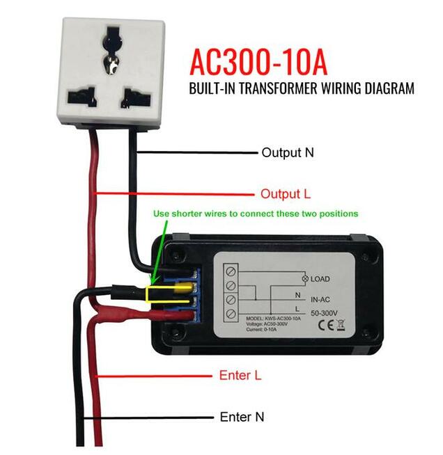 KWS-AC300 amperomierz woltomierz licznik energii AC 50-300V