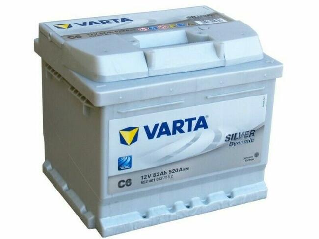 Akumulator Varta Silver Dynamic C6 52Ah/520A 696x685x914