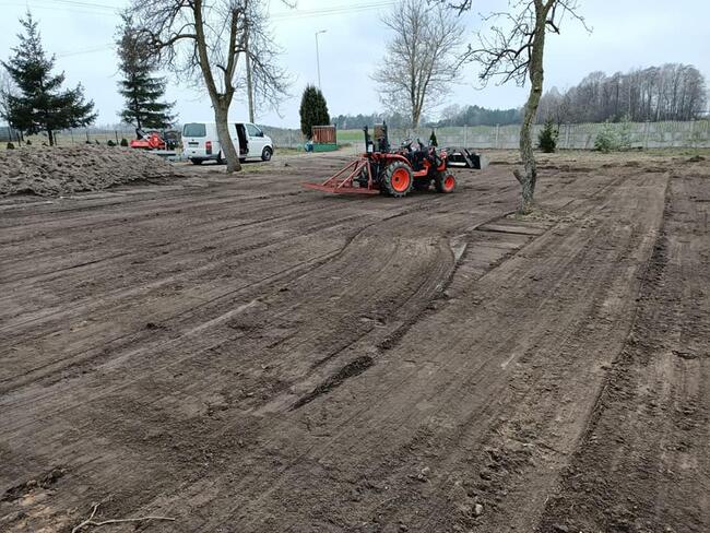 usługi glebogryzarką seperacyjną, przygotowanie terenu, niwel