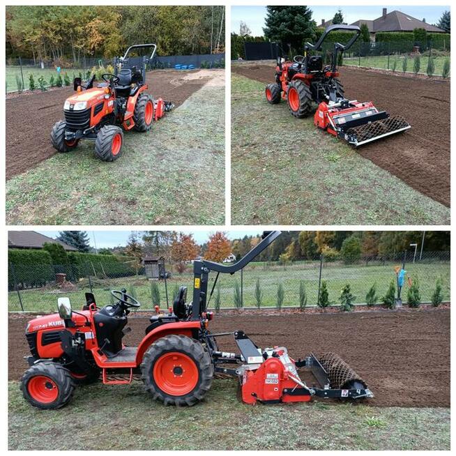 Niwelacja terenu, glebogryzarka separacyjna, rozplantow ziem