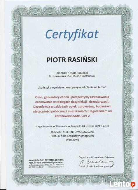 Dezynfekcja, dezynsekcja, deratyzacja